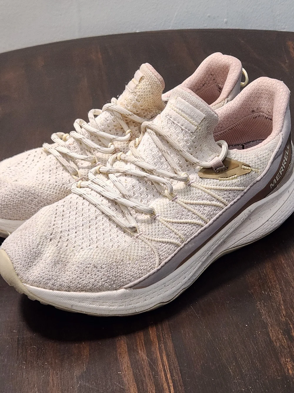 Merrell Bravada 2 Women's Trail Shoes Size 9 Beige Pink Knit Sneakers J135650